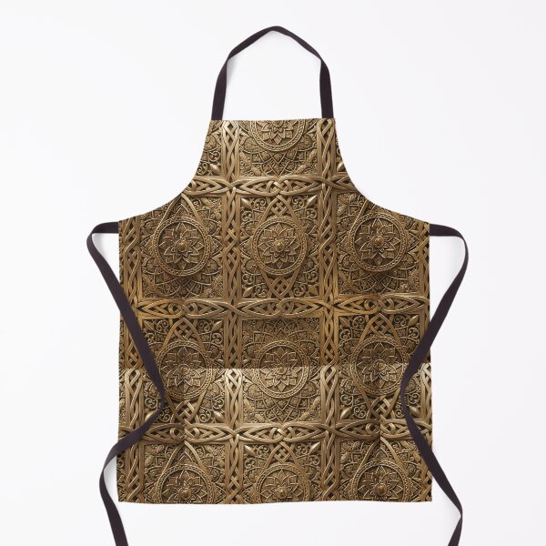 Item preview, Golden Celtic Knot Mandala – Ornamental Symmetry Art designed and sold by ShaDeS-AI-Art.