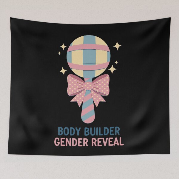 Item preview, Gender Reveal Body Builder Baby Shower Team Girl designed and sold by LuminOrb.