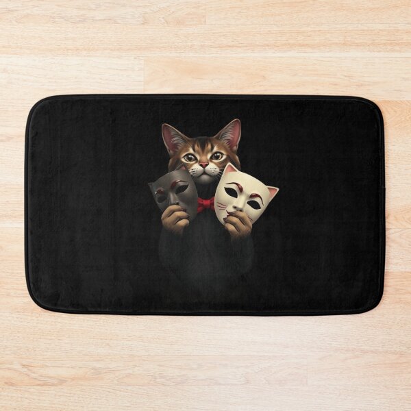 Item preview, Mysterious Masquerade Cat Theater Masks Graphic Art designed and sold by artlife4.