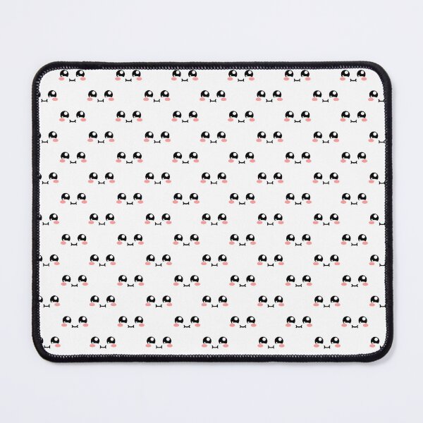 Item preview, Cute kawaii blushing joyful chubby face pattern designed and sold by BlushyPrint.