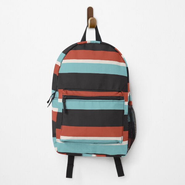 Item preview, Dark grey, red and blue horizontal lines designed and sold by Mint + Midnight.