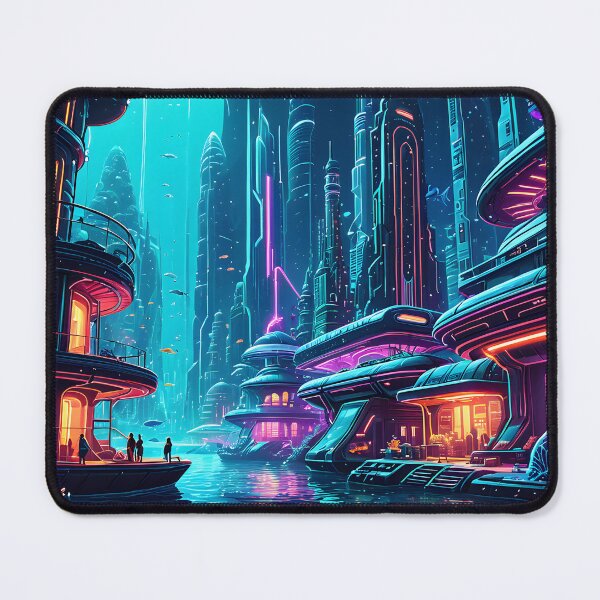 Item preview, Neon Abyss: Cyberpunk Underwater Metropolis designed and sold by Prism Palette Studio.