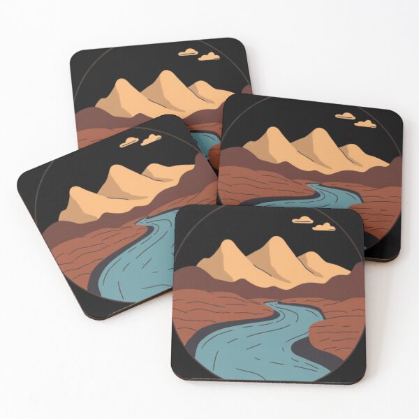 Item preview, Serene Rolling Hills Watercolor Landscape - Countryside Nature Art designed and sold by PACS0011.