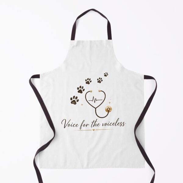 Item preview, Elegant Golden Stethoscope Paw Prints - Voice for the Voiceless Veterinary Art designed and sold by batoot1.