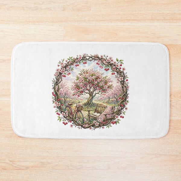 Item preview, Cherry Blossom Garden & Vintage Bicycle Path designed and sold by MoonSoul Studio.