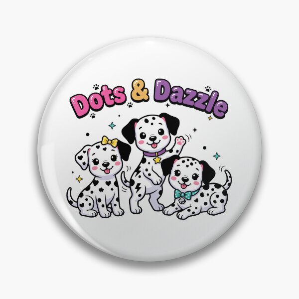 Item preview, Cute Dalmatian Puppy Dogs: Black and White Spotted Canine Pet Design designed and sold by Rokoyo Prints.