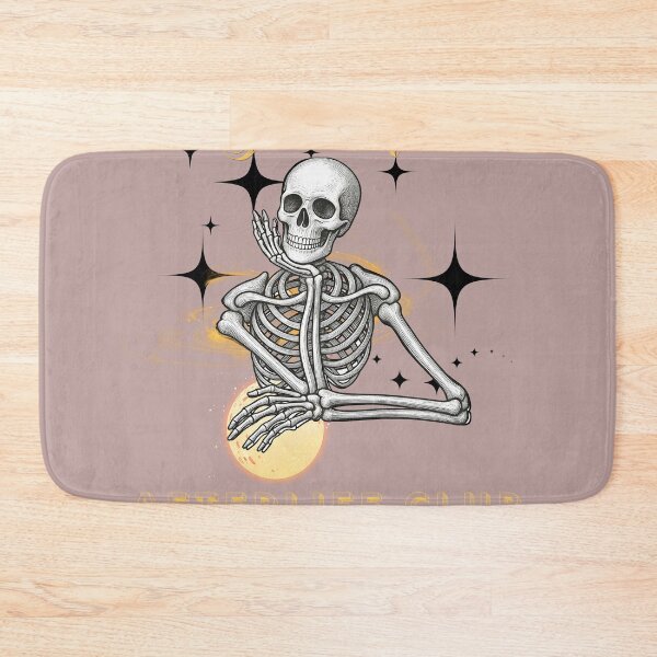 Item preview, Golden Afterlife - Meditating Skeleton Vintage Style designed and sold by MilaVibeStudio.