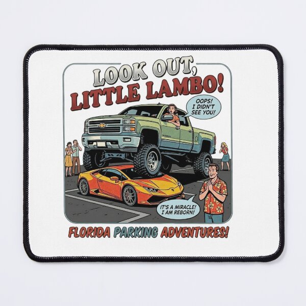 Item preview, Vintage Florida Kitsch Car Crash Satire Art designed and sold by VelvetArchives.