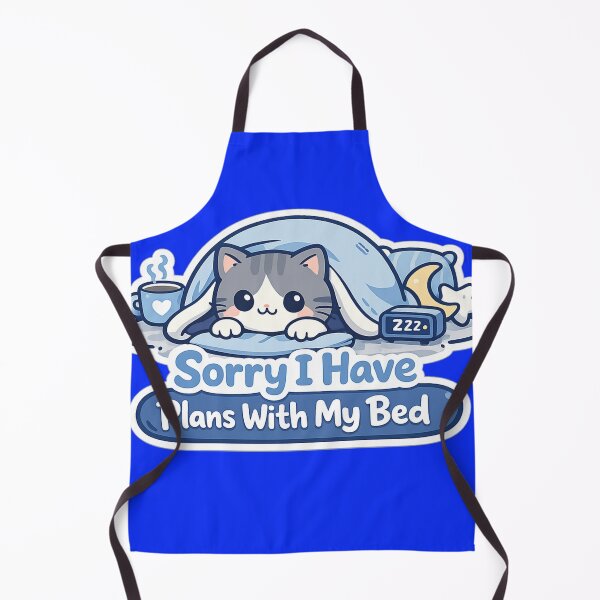 Item preview, Sorry I Have Plans With My Bed Funny Introvert Cat Sticker Sarcastic Humor Gift designed and sold by irfanshikh.