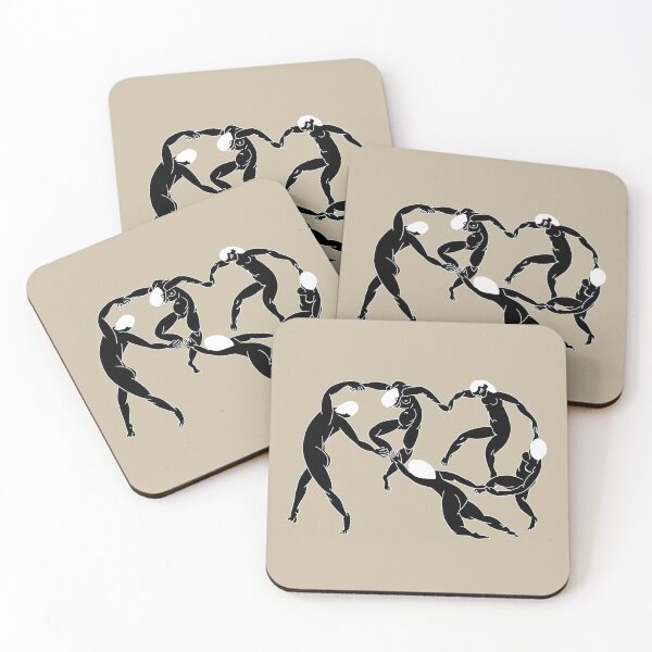 Item preview, The Dance by Henri Matisse inspired (black and white) designed and sold by ZERO-MIND.