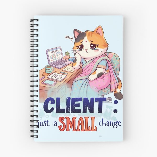 Item preview, Client: ‘Just a Small Change’ – Indian Work From Home Burnout Meme | Freelancer & Designer Life designed and sold by Yesss-Mau.