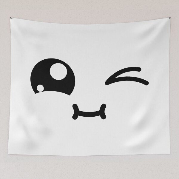 Item preview, Cute kawaii joyful winky chubby face designed and sold by BlushyPrint.