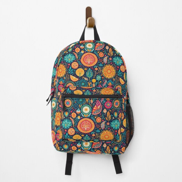 Item preview, Garden of Dreams: Abstract Folk Art Floral Pattern designed and sold by Prism Palette Studio.