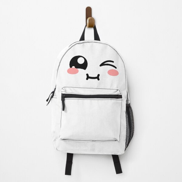 Item preview, Cute kawaii blushing joyful winky chubby face designed and sold by BlushyPrint.