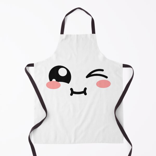 Item preview, Cute kawaii blushing joyful winky chubby face designed and sold by BlushyPrint.