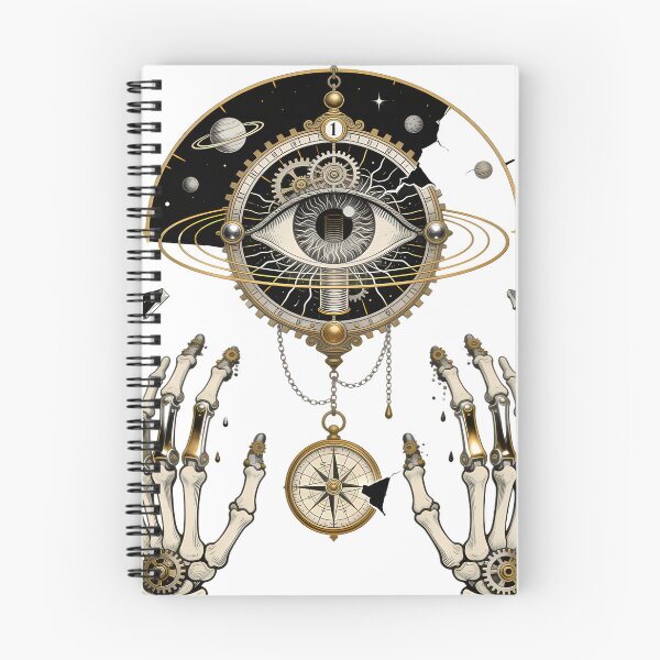 Item preview, Celestial Eye Reliquary — Occult Mechanical Gothic Engraving designed and sold by Yujanne.