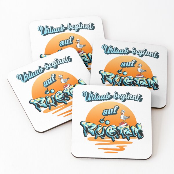 Item preview, Rügen Holiday Design – Graffiti Skyline & Funny Seagull designed and sold by HoshisWorld2018.