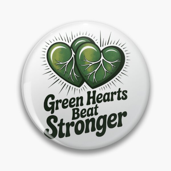 Item preview,  Green Hearts Beat Stronger – Pro Earth Nature Heart Graphic T-Shirt V1 designed and sold by proearth2022.