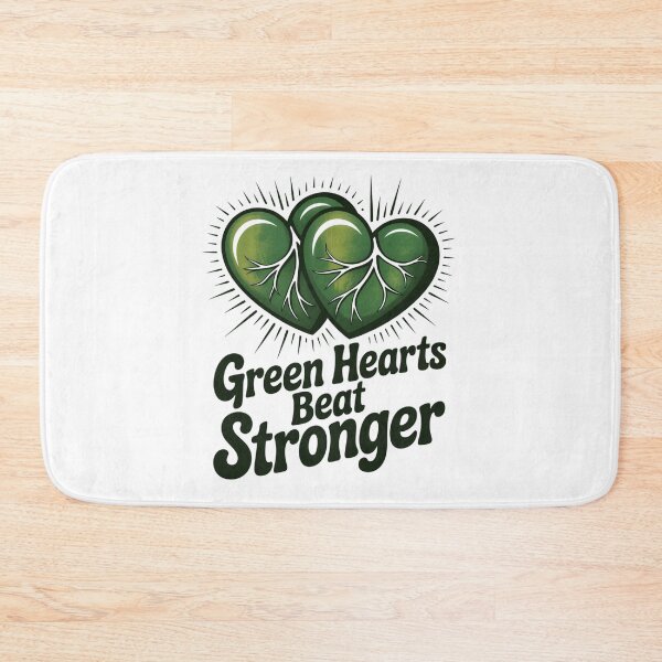 Item preview,  Green Hearts Beat Stronger – Pro Earth Nature Heart Graphic T-Shirt V1 designed and sold by proearth2022.