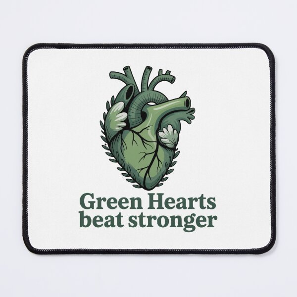 Item preview, Green Hearts Beat Stronger – Pro Earth Nature Heart Graphic T-Shirt V2 designed and sold by proearth2022.