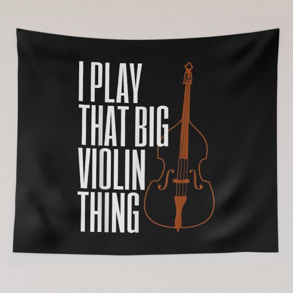 Item preview, Double Bass I Play That Big Violin Thing T-shirt, Double Bass I Play That Big Violin Thing Stickers designed and sold by krooslistO.