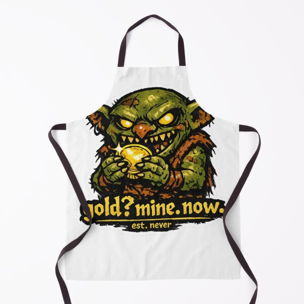 Item preview, Gold? Mine. Now. Sticker — Goblin Meme Fantasy Goblincore Geek Decal designed and sold by CosyCush.