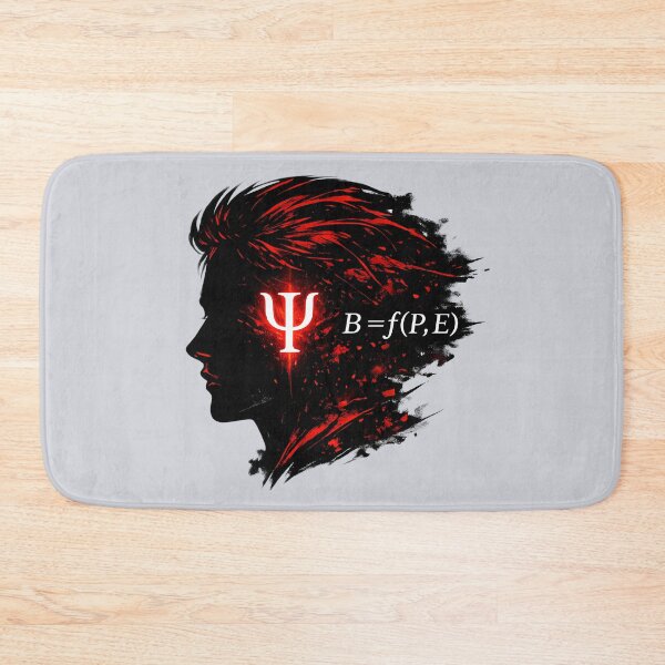 Item preview, Psychology Art – Psi Symbol Mind Design | Behavior = f(P,E) | Dark Red Aesthetic designed and sold by PERSPECTIVERED.