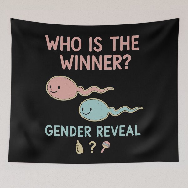 Item preview, Gender Reveal Who Is The Winner Baby Shower designed and sold by LuminOrb.