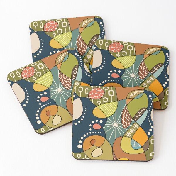 Item preview, Midcentury Zen Doodles designed and sold by Unhinged Heather.