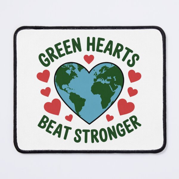 Item preview,  Green Hearts Beat Stronger – Pro Earth Nature Heart Graphic T-Shirt V3 designed and sold by proearth2022.
