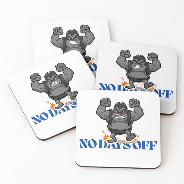 Item preview, No Days Off – Beast Mode Gorilla Fire Mascot, Gym Motivation Gift, CrossFit Streetwear Graphic Tee Design designed and sold by asmaqa.