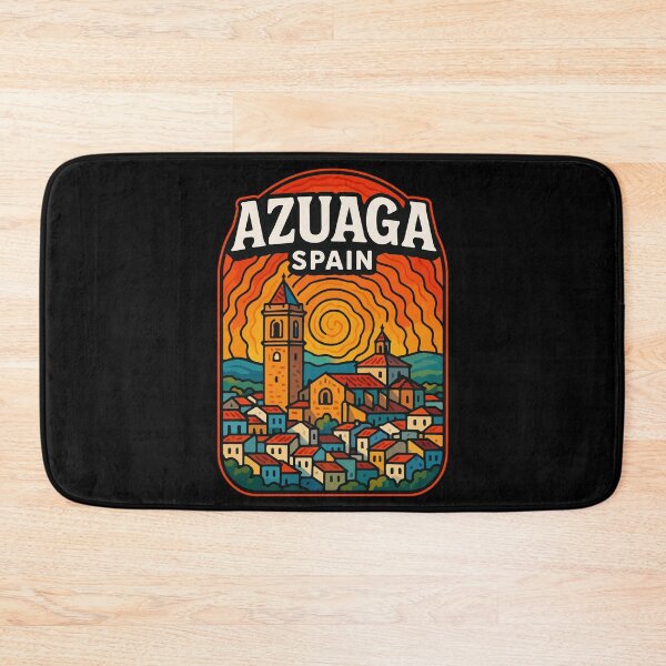 Item preview, Azuaga Spain Europe Retro Trippy Art Travel designed and sold by TomFrontierArt.