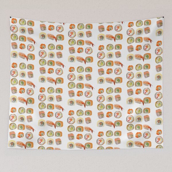 Item preview, Pieces of Sushi Assortment designed and sold by PIXEL POP DESIGNS - Beyond the Norm!.