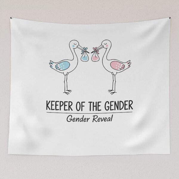 Item preview, Gender Reveal Keeper Of The Gender Baby Shower designed and sold by LuminOrb.