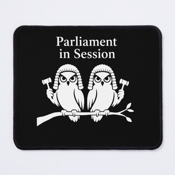 Item preview, Parliament in Session Owl Satire designed and sold by Na-q-sh.