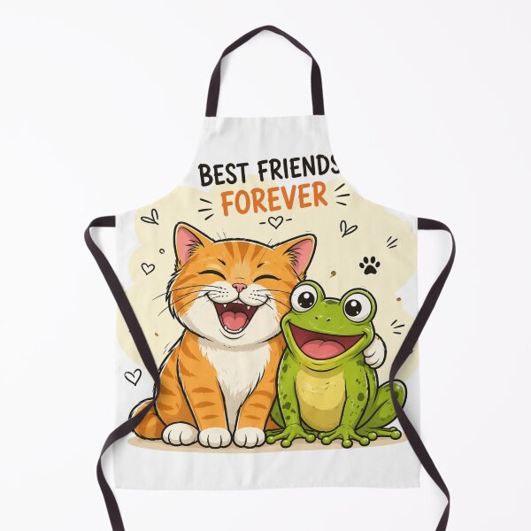 Item preview, Funny Cat & Frog Best Friends | Cute Cartoon Graphic designed and sold by ArtoryNest.