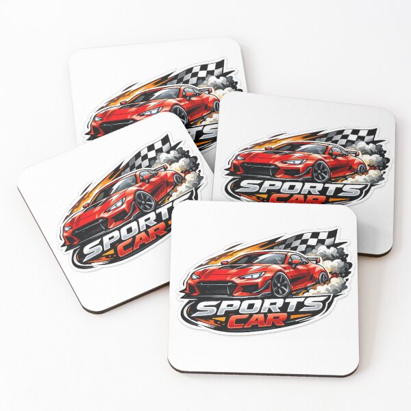 Item preview, Red Turbo Sports Car Racing Design designed and sold by AuraAuto.