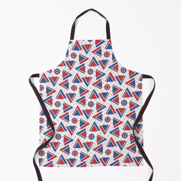 Item preview, Red, blue & white geometric pattern designed and sold by Mint + Midnight.