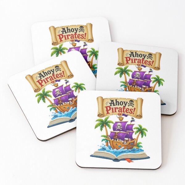 Item preview, Ahoy Pirates Cartoon Adventure T-Shirt designed and sold by Aimetoi.