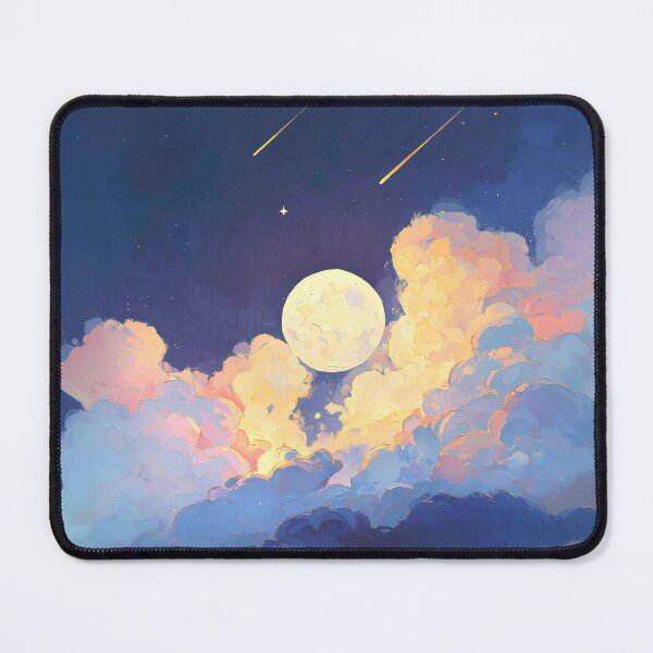 Item preview, Moonlit Clouds and Falling Stars designed and sold by Dusk Atelier.
