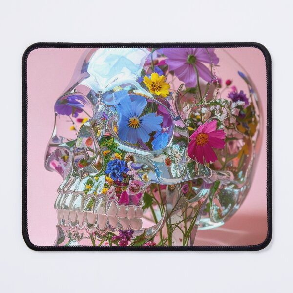 Item preview, Transparent Floral Skull Dream Art designed and sold by BetweenForms.