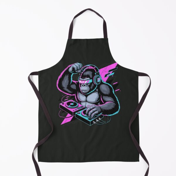 Item preview, Gorilla DJ Shirt - Beast Mode Ape DJ Neon Cyberpunk Design designed and sold by Articline.