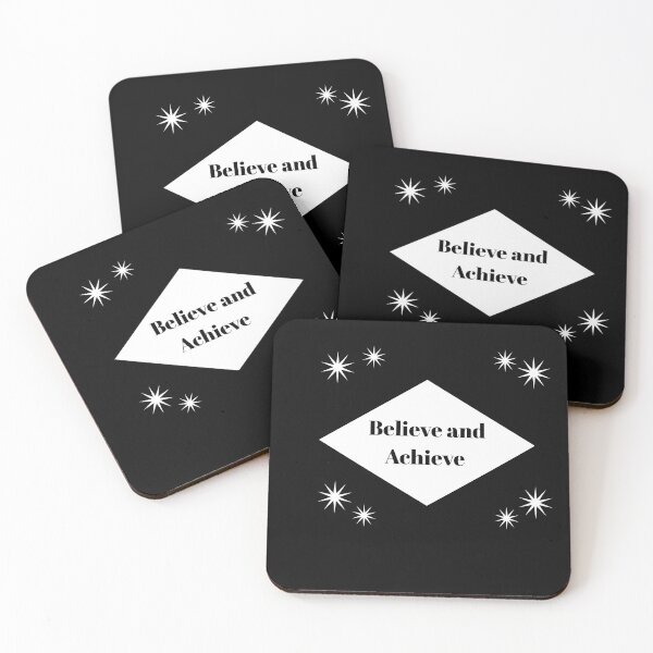 Item preview, Believe and achieve motivation quote star shirt  designed and sold by Allseasongoals.