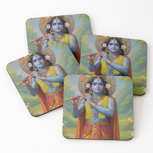 Item preview, Hindu God Lord Krishna With Flute  designed and sold by AngeliqueArt.