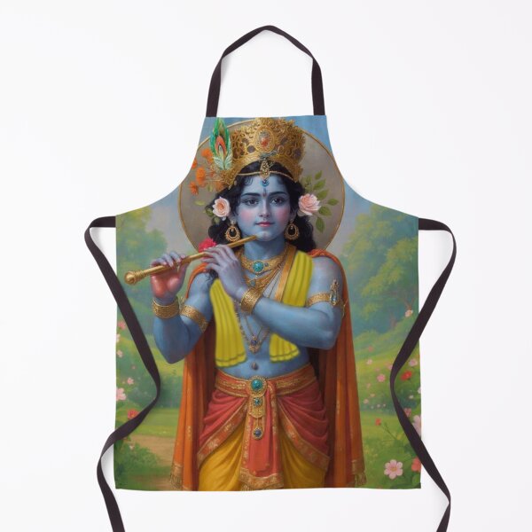 Item preview, Hindu God Lord Krishna With Flute designed and sold by AngeliqueArt.
