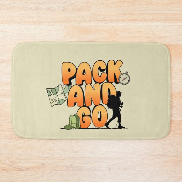 Item preview, Pack And Go - backpacker traveler graphics designed and sold by CypisDesign.