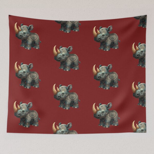 Item preview, Baby tribal rhinoceros designed and sold by Guiarte SMS.