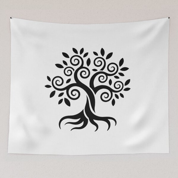 Item preview, Tribal Tree of Life Minimalist Nature Spiritual Roots Design designed and sold by ArcticFoxStudio.