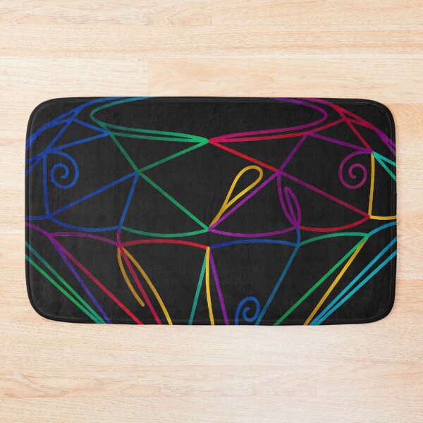 Item preview, Colorful Geometric Diamond Line Art Design designed and sold by PixorStudio.