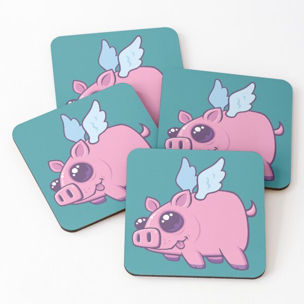 Item preview, Derpy Kawaii Flying Piggy Cutie designed and sold by fizzgig.